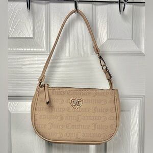 Juicy Couture Powder Blush Flawless Monogram Mini Wristlet Purse